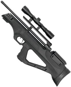 Пневматична гвинтівка PCP Hatsan FlashPup-S Set 4.5 мм 30 Дж (з насосом Hatsan і прицілом 4x32)
