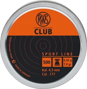 Кулі RWS Club 4.50 мм, 0.45 г, 500 шт. від німецької компанії