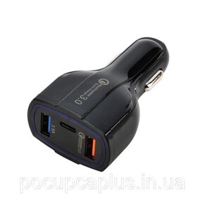 Автомобільна зарядний пристрій Quick Charge 3.0 SY-KC368