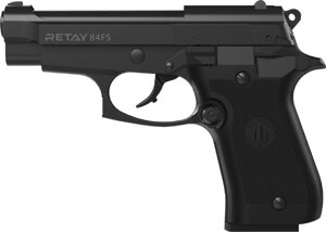 Стартовий сигнально-шумовий пістолет Retay 84FS black (Beretta FS 84)