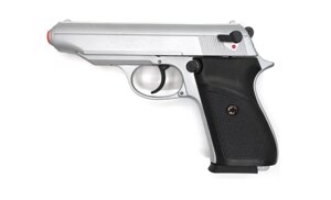 Стартовий пістолет SUR 2608 matte chrome (Walther PP)