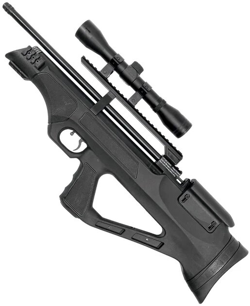 Пневматична гвинтівка PCP Hatsan FlashPup-S Set 4.5 мм 30 Дж (з насосом Hatsan і прицілом 4x32) від компанії Інтернет магазин "ВАШ БАЗАР" - потрібні і оригінальні товари! - фото 1