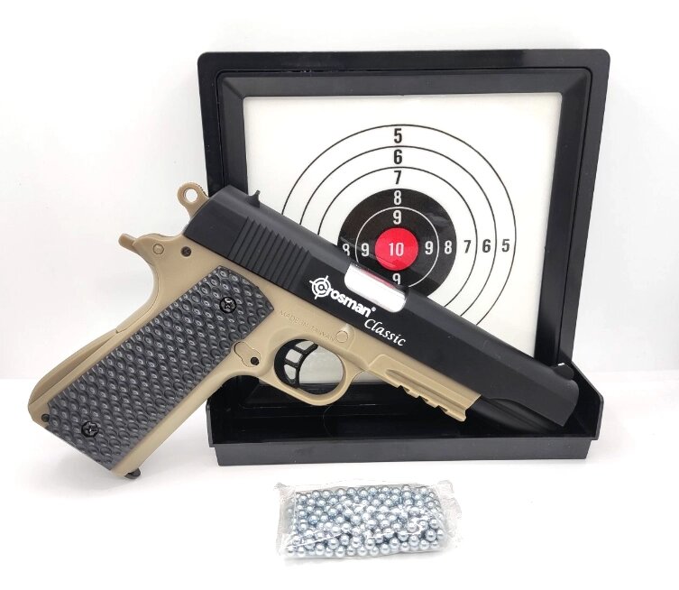 Пневматичний пістолет Crosman Colt 1911 KIT (NOT CO2) від компанії Інтернет магазин "ВАШ БАЗАР" - потрібні і оригінальні товари! - фото 1