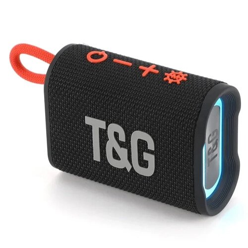 Портативна Bluetooth-колонка TG396 5W з RGB-підсвіткою speakerphone, радіо black від компанії Інтернет магазин "ВАШ БАЗАР" - потрібні і оригінальні товари! - фото 1