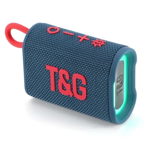 Портативна Bluetooth-колонка TG396 5W з RGB-підсвіткою speakerphone, радіо blue від компанії Інтернет магазин "ВАШ БАЗАР" - потрібні і оригінальні товари! - фото 1