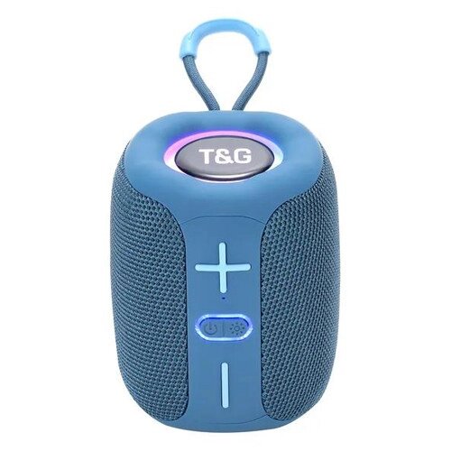 Портативна Bluetooth-колонка TG658 8W з RGB-підсвіткою speakerphone, радіо, blue від компанії Інтернет магазин "ВАШ БАЗАР" - потрібні і оригінальні товари! - фото 1