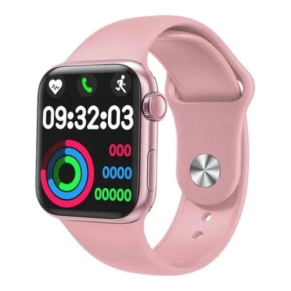 Smart Watch AK99, 44 mm Aluminium, голосовий виклик, pink від компанії Інтернет магазин "ВАШ БАЗАР" - потрібні і оригінальні товари! - фото 1