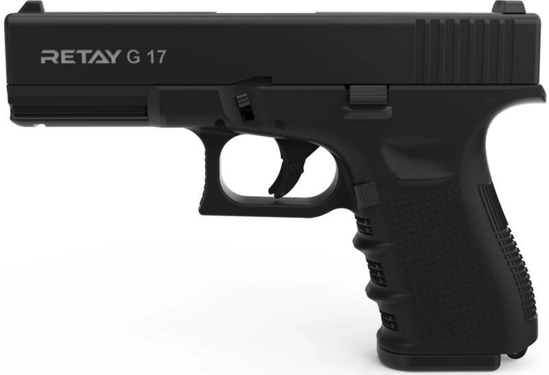 Стартовий пістолет Retay G17 black з дворядним магазином місткістю 14 холостих патронів від компанії Інтернет магазин "ВАШ БАЗАР" - потрібні і оригінальні товари! - фото 1