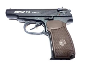 Стартовий сигнально-шумовий пістолет Retay PM (Пістолет Макарова) під холостий патрон 9 мм