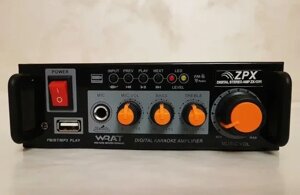 Підсилювач потужності звуку MP3 USB micro SD FM AMP ZPX ZX-1311