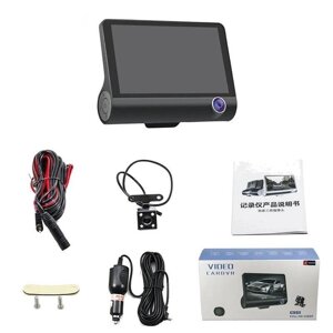 Відеореєстратор із 3 камерами Car DVR WDR Full HD 1080P