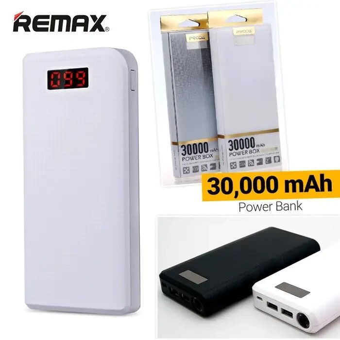 Внешний аккумулятор Power Bank REMAX PRODA 30000 mAh від компанії Інтернет магазин "ВАШ БАЗАР" - потрібні і оригінальні товари! - фото 1