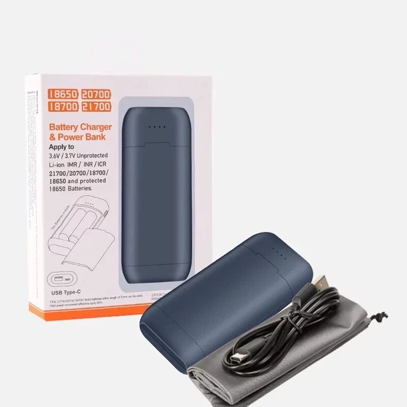 Зарядний пристрій (зовнішній акумулятор), компактний, зручний Power Bank 18650х2 PB2 від компанії Інтернет магазин "ВАШ БАЗАР" - потрібні і оригінальні товари! - фото 1