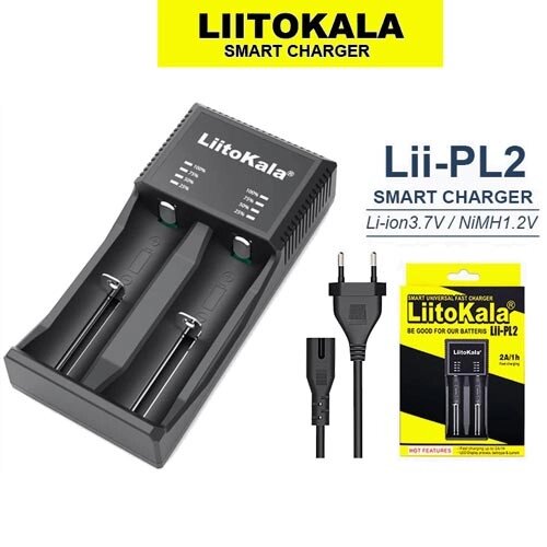 Зарядное устройство LiitoKala Lii-PL2, 2x10440/ 14500/ 16340/ 17335/ 17500/ 17670/ 18490/ 18650/ 22650, від компанії Інтернет магазин "ВАШ БАЗАР" - потрібні і оригінальні товари! - фото 1