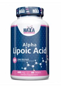 Альфа-ліпоєва кислота Haya Labs Time Release Alpha Lipoic Acid 600 mg 60 таблеток