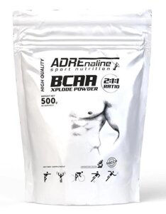 Амінокислоти adrenaline bcaа xplode powder 500 грам смак : полуниця - кавун