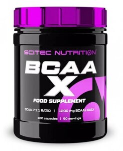 Амінокислоти BCAA scitec nutrition bcаa-X 180 капсул