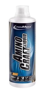 Рідкі амінокислоти ironmaxx AMINO CRAFT liquid 1000 мл смак: апельсин