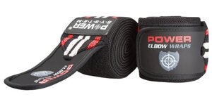 Бинти на лікоть Power System PS-3600 Elbow Wraps Red/Black (пара)