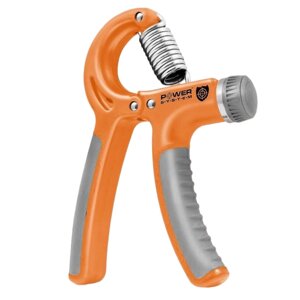 Еспандер кистьовий Power System PS-4021 з регульованим навантаженням 10-40 кг. Power Hand Grip Orange