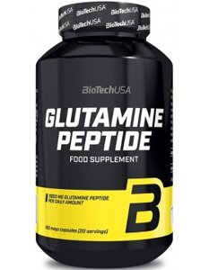 Глютамін BIO TECH glutamine peptide 180 капсул