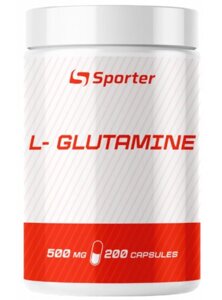 Глютамін SPORTER L-Glutamine 200 капсул