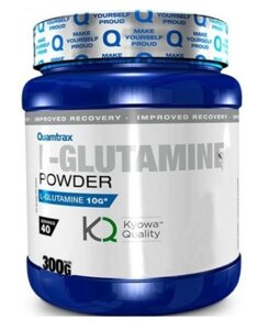 Глютамін в порошку quamtrax L-glutamine KYOWA 300 грам PURE