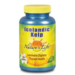 Ісландська ламінарія Nature's Life Icelandic kelp 500 таблеток