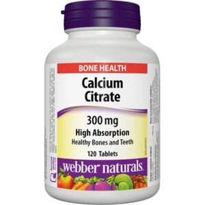 Кальцій цитрат Webber Naturals Calcium Citrate 300mg 120 таблеток