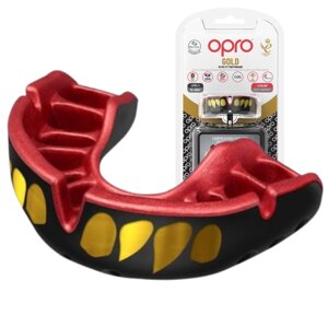 Капа OPRO Gold доросла (вік 11+ JAWS Black/Red (art. 102504011)