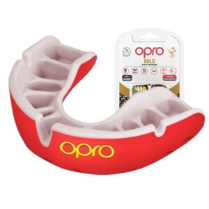 Капа OPRO Gold доросла (вік 11+Red/Pearl (art. 102504004)