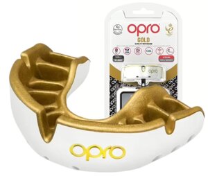 Капа OPRO Gold доросла (вік 11+ White/Gold (art. 102504005)