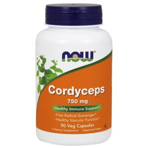 Кордіцепс Now Foods Cordyceps 750 mg 90 капсул