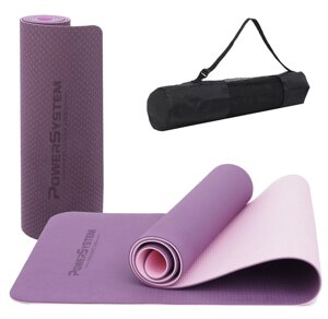 Килимок для йоги та фітнесу Power System PS-4060 TPE Yoga Mat Premium Purple (183х61х0.6)