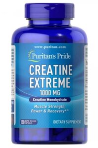 Креатин в капсулах Puritan's Pride Creatine Extreme 1000 мг 120 капсул