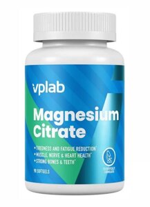 Цитрат магнію Vplab Magnesium Citrate 90 softgels EXP 12/24 року включно