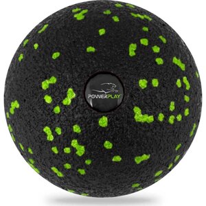 Масажний м'яч PowerPlay PP-4350 Epp Massage Ball (d8) Чорно/Зелений