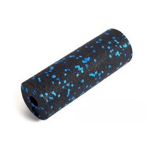 Масажний ролик (роллер) гладкий PowerPlay PP-4346 Mini EPP Foam Roller Чорно/Синій (15x5,3см.)