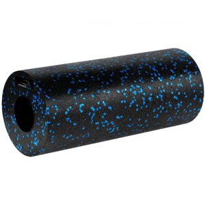 Масажний ролик (роллер) гладкий PowerPlay PP-4347 EPP Foam Roller Чорно/Синій (33x14см.)