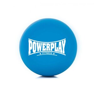 Масажний силіконовий м'яч PowerPlay PP-4354 Silicone Lacrosse Ball (6.3см.) Синій