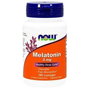 Мелатонін NOW melatonin 3 мг 180 пастил