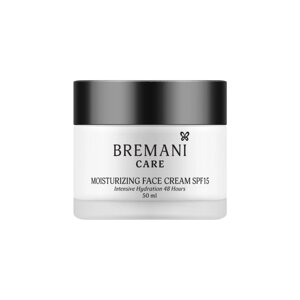 Moisturizing Face Cream SPF15, зволожувальний крем для обличчя SPF15, Інтенсивне зволоження на 48 год, 50 мл