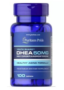 Підвищення тестостерону Puritan's Pride DHEA 50 mg 100 таблеток