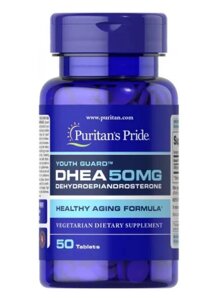 Підвищення тестостерону Puritan's Pride DHEA 50 mg 50 таблеток