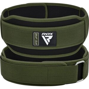 Пояс для важкої атлетики RDX RX5 Double Belt неопреновий Army Green M