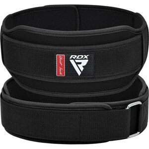 Пояс для важкої атлетики RDX RX5 Double Belt неопреновий Black S