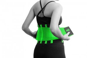 Пояс компресійний MadMax MFA-277 Slimming belt Black/neon green M