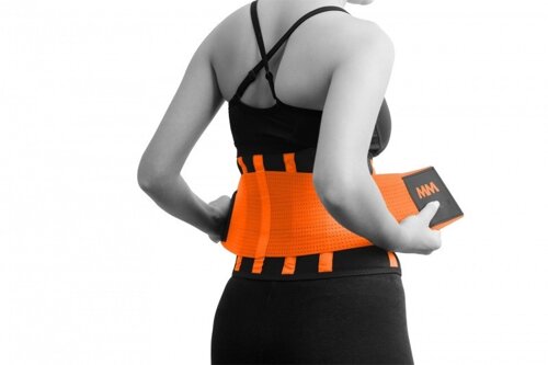 Пояс компресійний MadMax MFA-277 Slimming belt Black/neon orange M