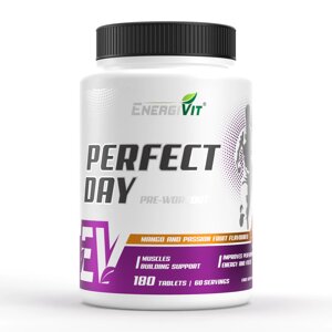 Передтренувальний комплекс EnergiVit Perfect Day pre-workout 180 Chewable Смак : Манго-Маракуйя