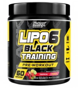 Передтренувальний комплекс Nutrex Lipo-6 Black Training 264 грам Смак Tropical Punch